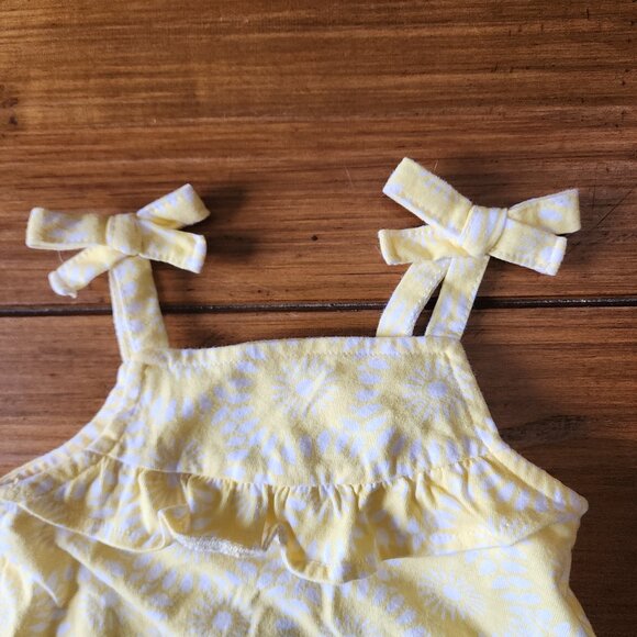 Baby Essentials - Yellow Sun kissed Baby Girl Romper Size 6 Months - Picture 5 of 6